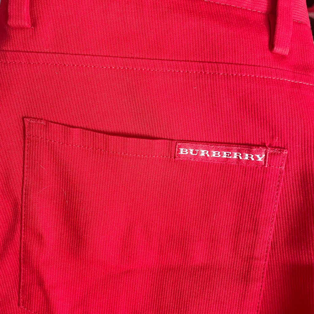 Burberry Red Golf Pants